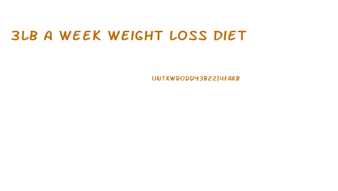 3lb A Week Weight Loss Diet