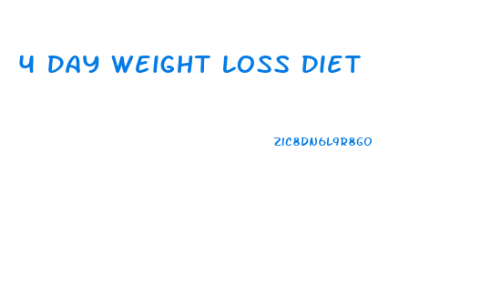 4 Day Weight Loss Diet