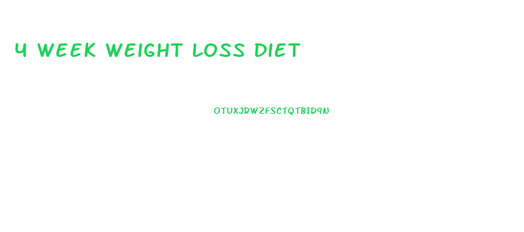 4 Week Weight Loss Diet