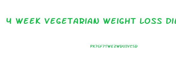 4 week vegetarian weight loss diet