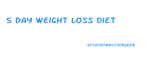 5 Day Weight Loss Diet