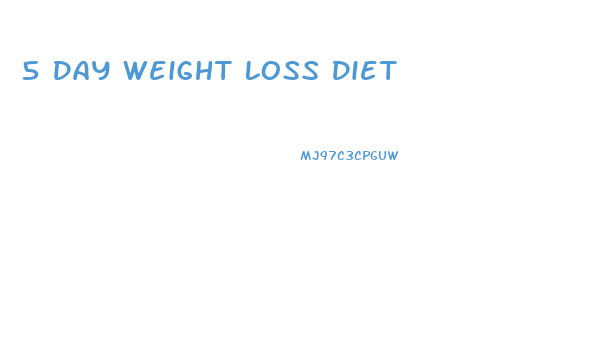 5 Day Weight Loss Diet