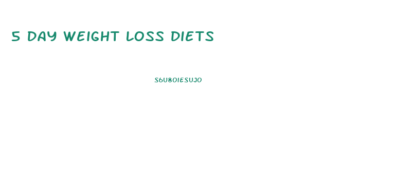 5 Day Weight Loss Diets