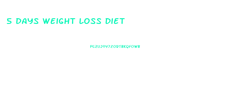 5 Days Weight Loss Diet
