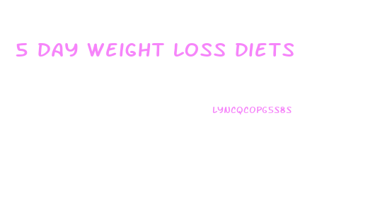 5 day weight loss diets