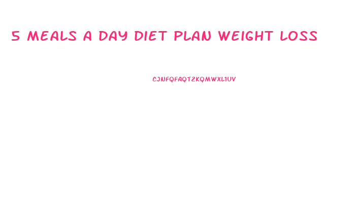 5 meals a day diet plan weight loss