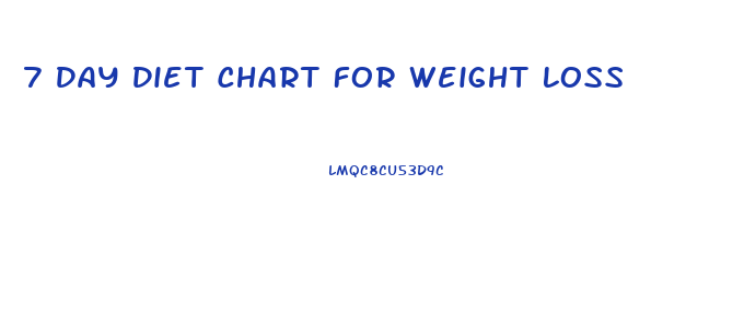 7 Day Diet Chart For Weight Loss