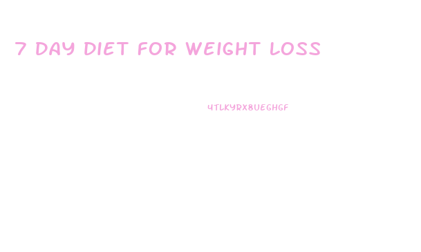 7 Day Diet For Weight Loss