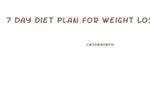 7 Day Diet Plan For Weight Loss Breakfast