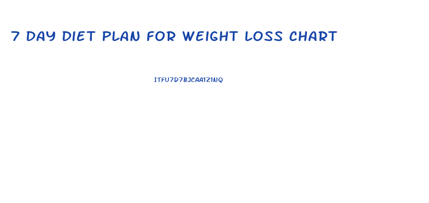 7 Day Diet Plan For Weight Loss Chart