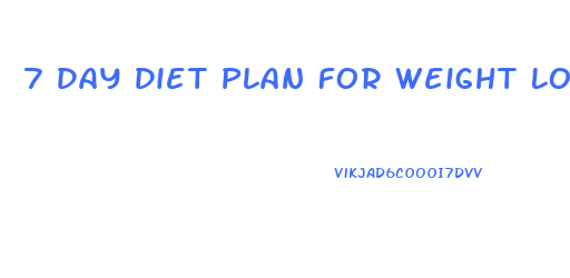 7 Day Diet Plan For Weight Loss In India