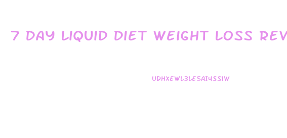 7 Day Liquid Diet Weight Loss Review