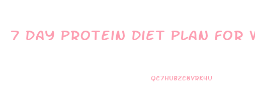 7 Day Protein Diet Plan For Weight Loss Pdf Free