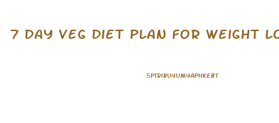 7 Day Veg Diet Plan For Weight Loss