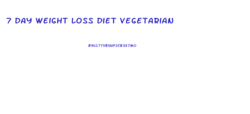 7 Day Weight Loss Diet Vegetarian