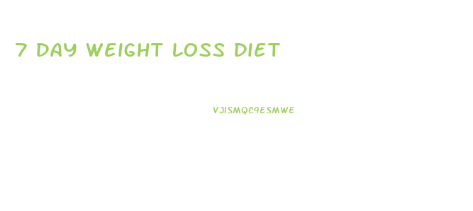 7 Day Weight Loss Diet