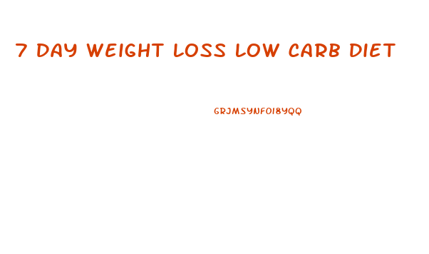 7 Day Weight Loss Low Carb Diet