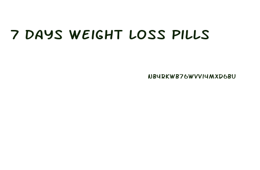 7 Days Weight Loss Pills