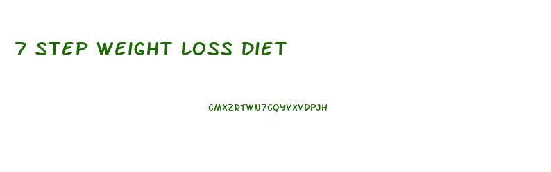 7 Step Weight Loss Diet