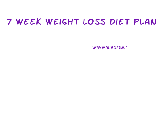 7 Week Weight Loss Diet Plan