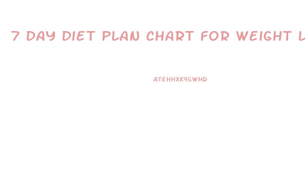 7 day diet plan chart for weight loss