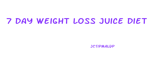 7 day weight loss juice diet