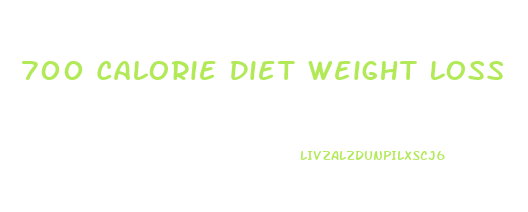 700 Calorie Diet Weight Loss