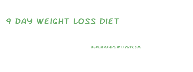 9 Day Weight Loss Diet