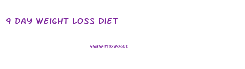 9 Day Weight Loss Diet