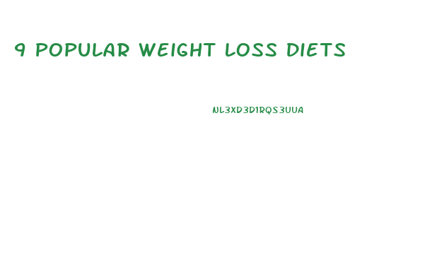 9 Popular Weight Loss Diets