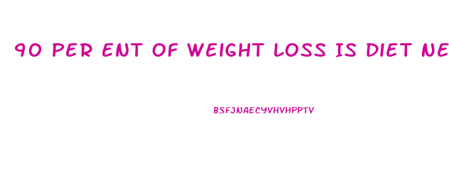 90 Per Ent Of Weight Loss Is Diet Nerd Fotness