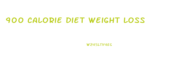900 Calorie Diet Weight Loss