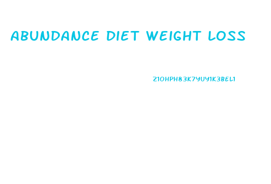 Abundance Diet Weight Loss