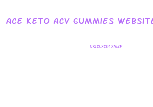 Ace Keto Acv Gummies Website