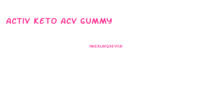 Activ Keto Acv Gummy