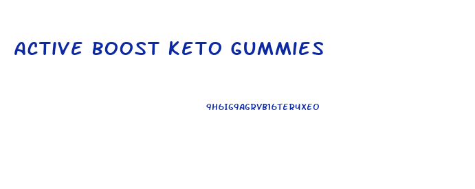 Active Boost Keto Gummies