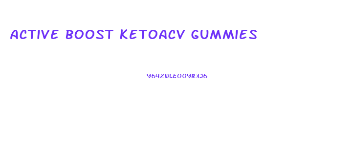 Active Boost Ketoacv Gummies