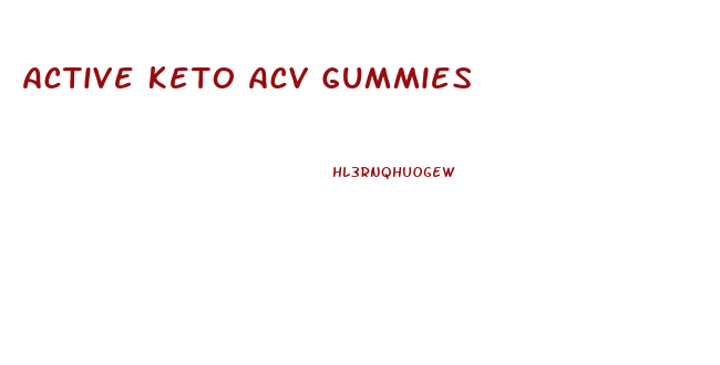 Active Keto Acv Gummies