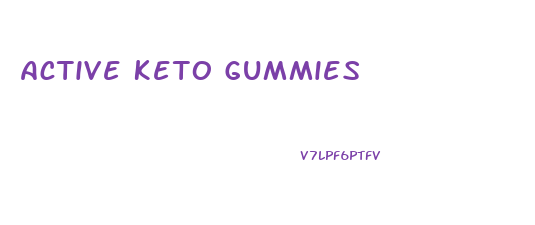 Active Keto Gummies 