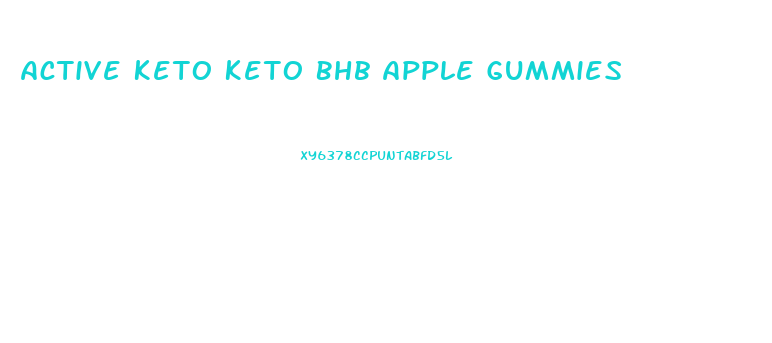 Active Keto Keto Bhb Apple Gummies