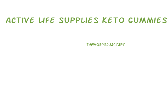 Active Life Supplies Keto Gummies