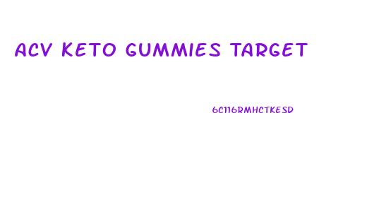Acv Keto Gummies Target