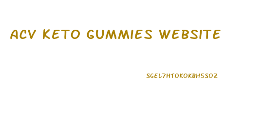 Acv Keto Gummies Website