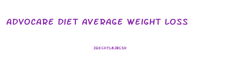 Advocare Diet Average Weight Loss