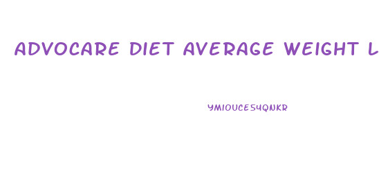 Advocare Diet Average Weight Loss