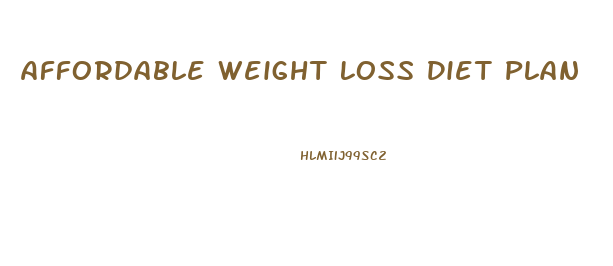 Affordable Weight Loss Diet Plan