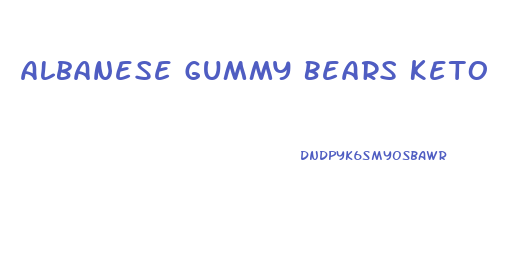 Albanese Gummy Bears Keto