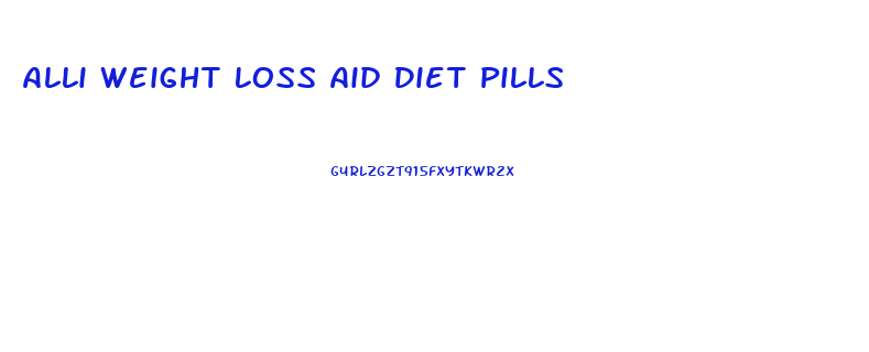 Alli Weight Loss Aid Diet Pills