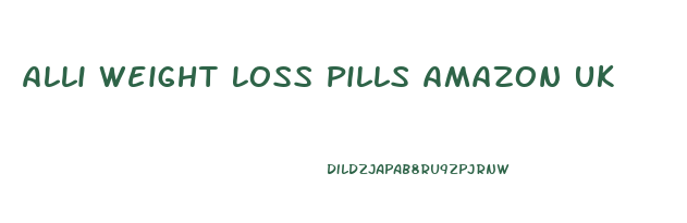 Alli Weight Loss Pills Amazon Uk