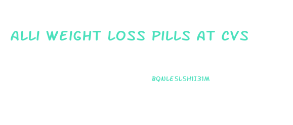 Alli Weight Loss Pills At Cvs